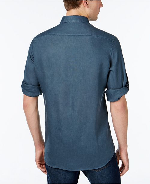 Michael Kors Men's Linen TailoredFit DualPocket Shirt & Reviews