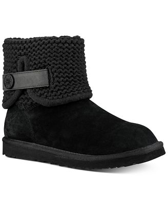 UGG® Shaina Knit Cuff Booties - Boots - Shoes - Macy&#39;s