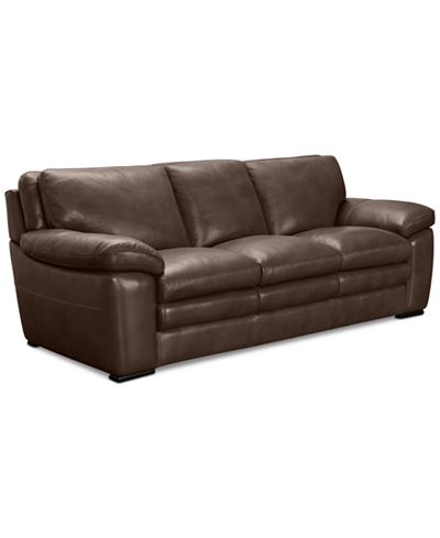 Corman Leather Sofa, Only at Macy&#39;s - Furniture - Macy&#39;s