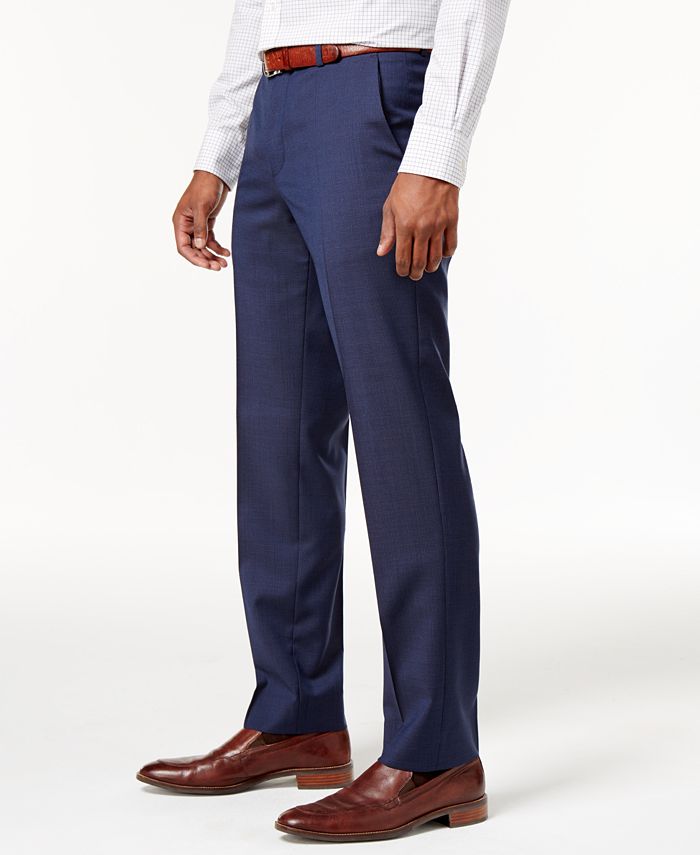 Hugo Boss HUGO Men's Extra-Slim Fit Blue Tonal Grid Suit - Macy's