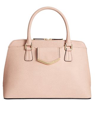 Calvin Klein On My Corner Saffiano Leather Satchel - Handbags ...