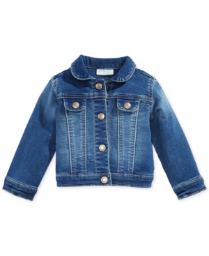 image of First Impressions Baby Girls Denim Jacket, Created for Macy-s