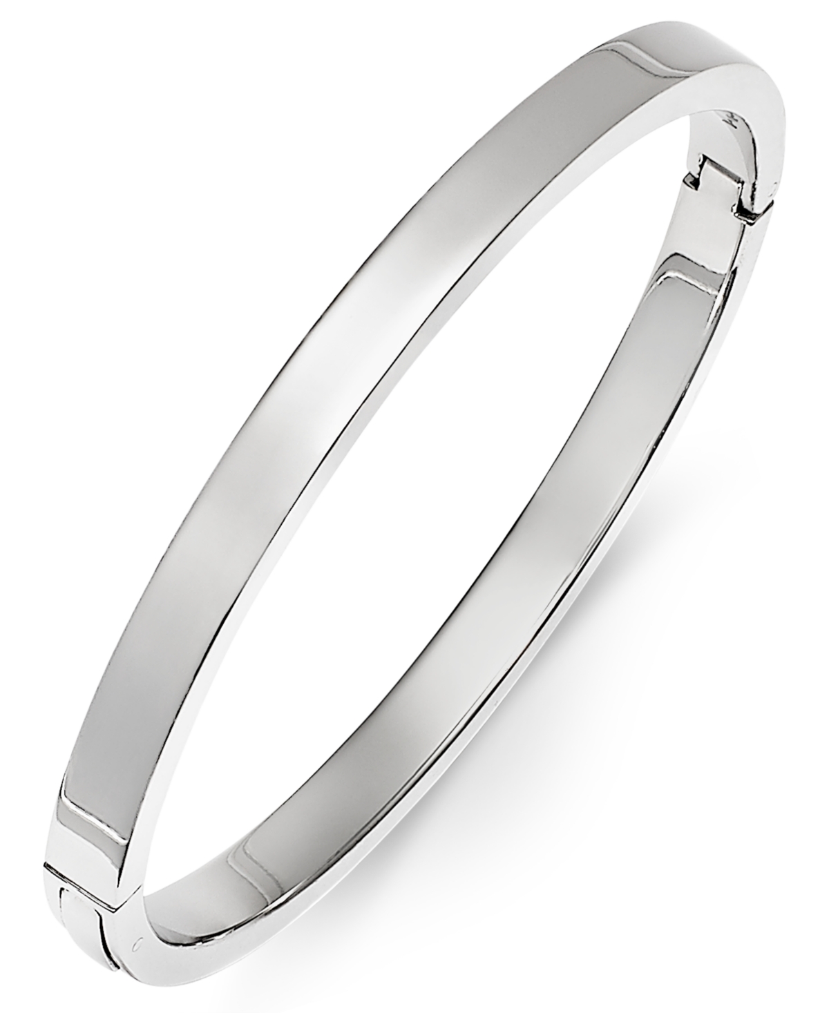 Polished Smooth Bangle Bracelet in Metallic Yellow Ion-Plated Stainless Steel, Rose Ion-Plated Stainless Steel, or Stainless Steel