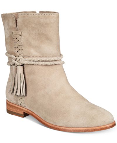 Frye Women's Tina Whipstitch Tassel Booties - Boots - Shoes - Macy's