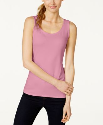 Charter Club - Petite Top, Sleeveless Scoop Neck Tank