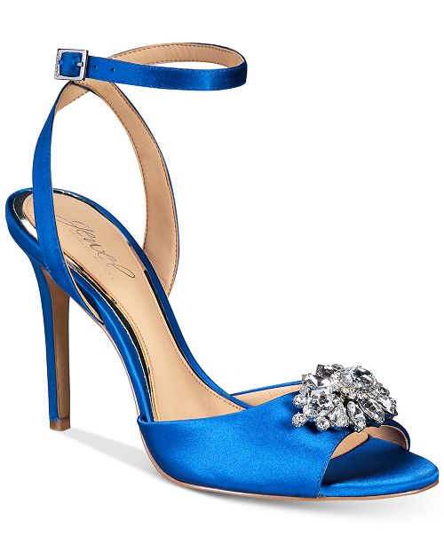 Jewel Badgley Mischka Hayden Embellished Sandals Reviews Heels