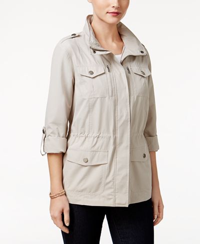 Style & Co Petite Utility Jacket, Only at Macy's - Jackets - Women - Macy's
