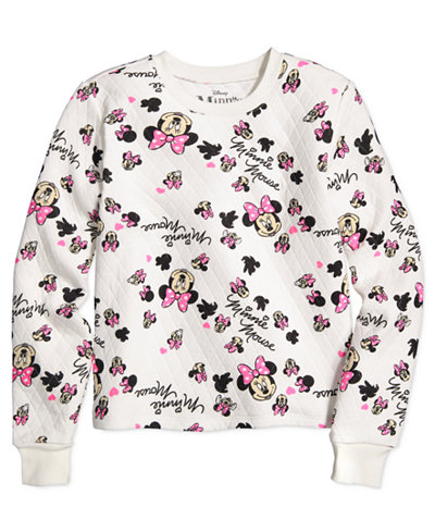 Disney's® Minnie Mouse Quilted Sweater, Big Girls (7-16)