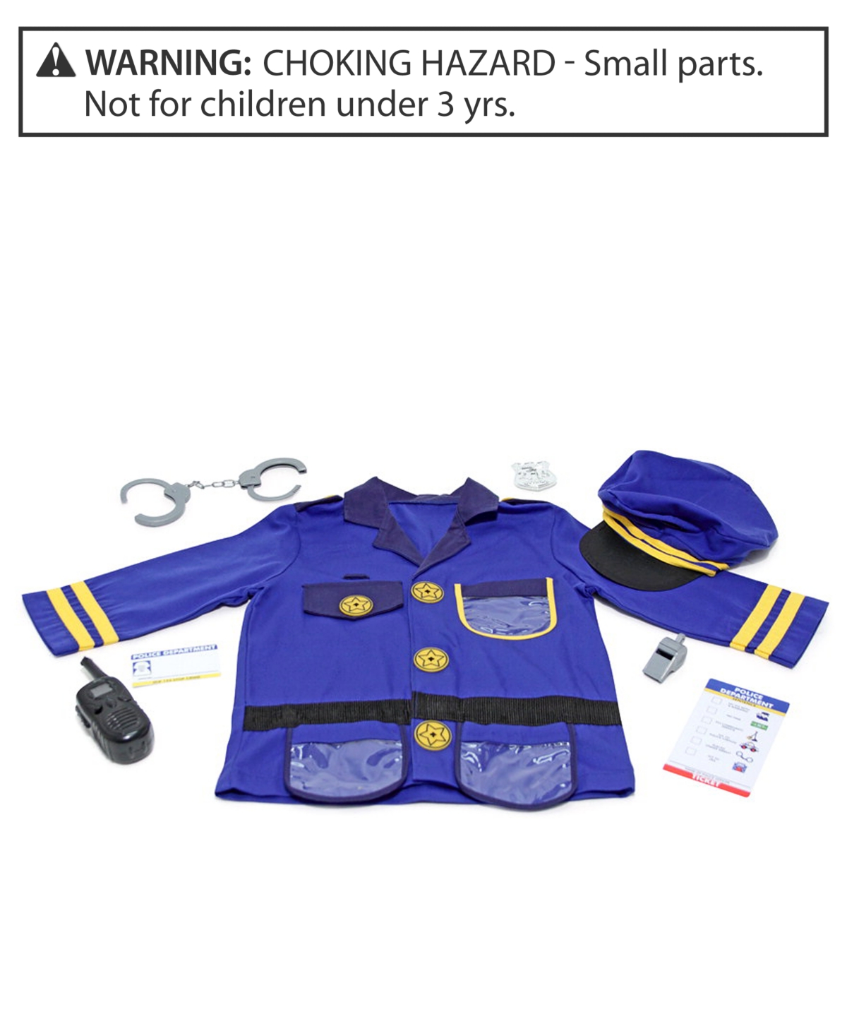 Shop Melissa & Doug Police Officer Role Play Costume Set In Multi
