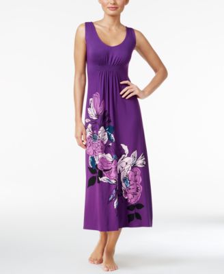 Alfani - Floral-Print Knit Nightgown