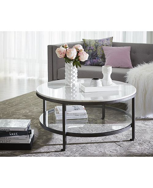 Furniture Stratus Round Coffee Table, Created for Macy's Furniture