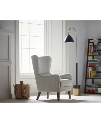 Madison Park Arianna Fabric Swoop Wing Chair