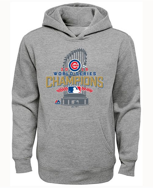 Majestic Chicago Cubs World Series Locker Room Hoodie Big