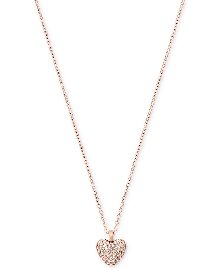 Michael kors best sale heart pendant necklace