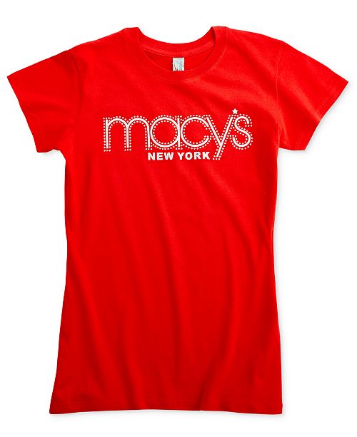 Macy's Rhinestone Logo TShirt Tops Women Macy's