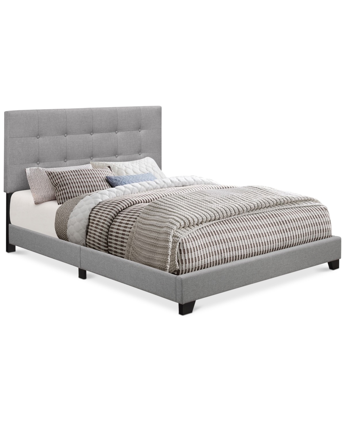 Galson Upholstered King Bed - Grey