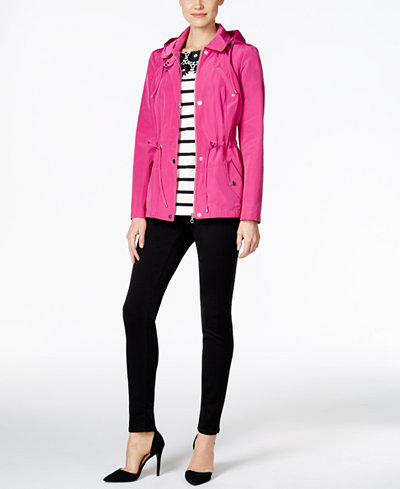 Charter Club Utility Jacket & Striped Top, Only at Macy's