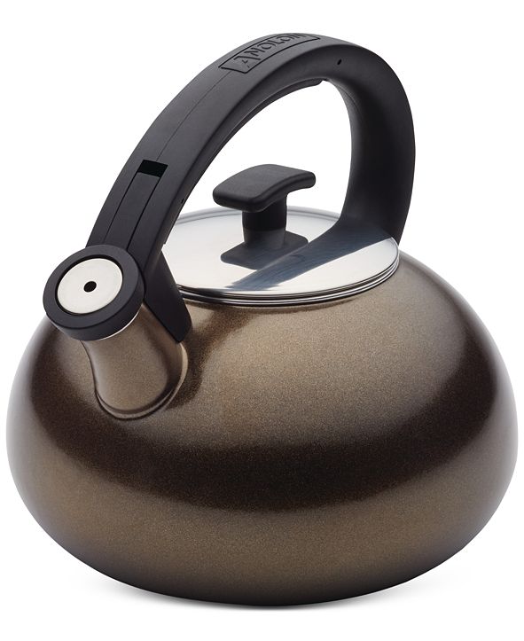 Anolon Allume 2-Qt. Bronze Teakettle & Reviews - Small ...