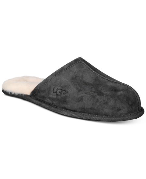 Мужские тапочки UGG® Scuff Slippers, цвет: Чёрный