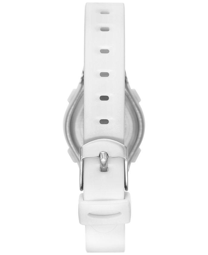 Armitron Women's Digital Chronograph White Resin Strap Watch 27mm 45