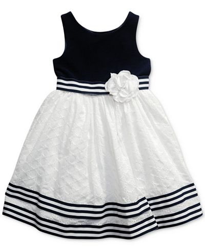 Sweet Heart Rose Eyelet-Skirt Dress, Little Girls (2-6X)