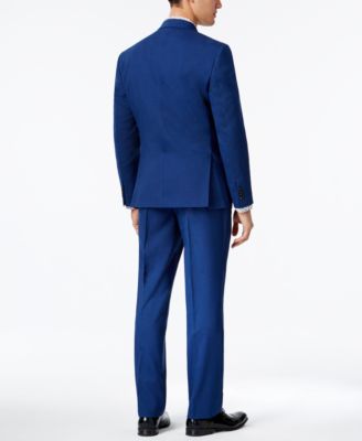 Kenneth Cole Reaction Men's Slim-Fit Bright Blue Suit