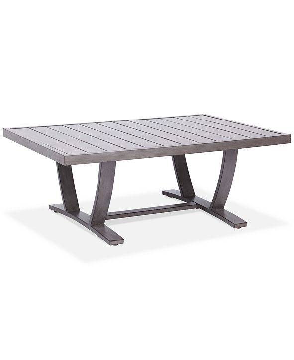 Furniture Tara Aluminum Outdoor Rectangle Coffee Table, Created for