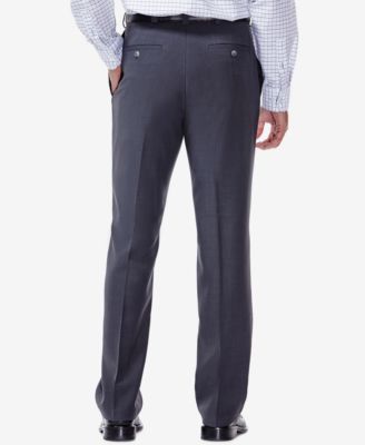 Men's Eclo Stria Classic Fit Flat Front Hidden Expandable Dress Pants