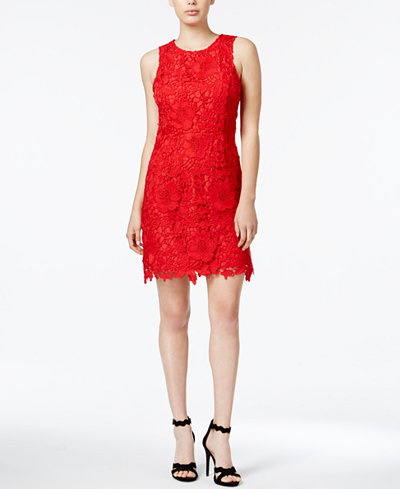 kensie Go Red For Women® Lace Sheath Dress