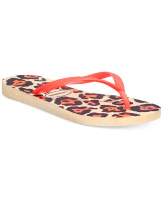 women's animal flip flops