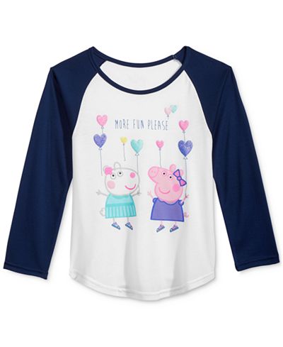 Nickelodeon's Peppa Pig Graphic Raglan T-Shirt, Toddler & Little Girls (2T-6X)