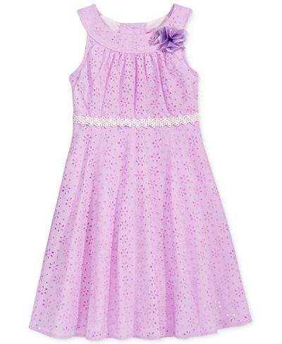 Good Lad Eyelet Fit & Flare Dress, Little Girls (2-6X)
