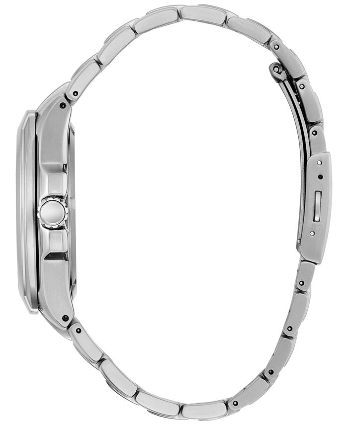 Citizen Men's Eco-Drive Silver-Tone Titanium Bracelet Watch 42mm BM7170 ...
