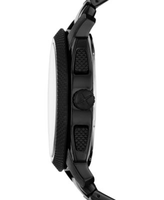 Fossil Men's Chronograph Machine Black Stainless Steel Bracelet