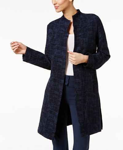 Eileen Fisher Printed Open-Front Jacket
