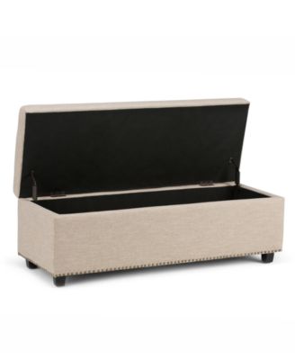 Hayes Fabric Storage Ottoman