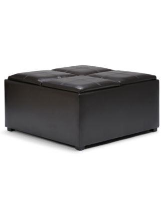 Avalon Coffee Table Storage Ottoman - Macy's