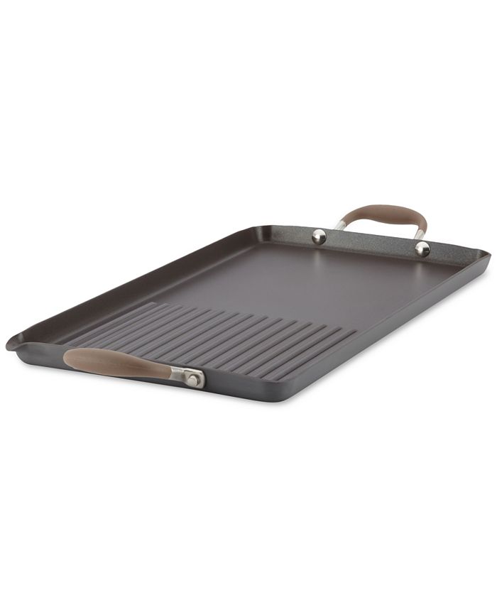 Anolon Advanced Bronze 10" x 18" Double Burner Griddle and Grill Pan