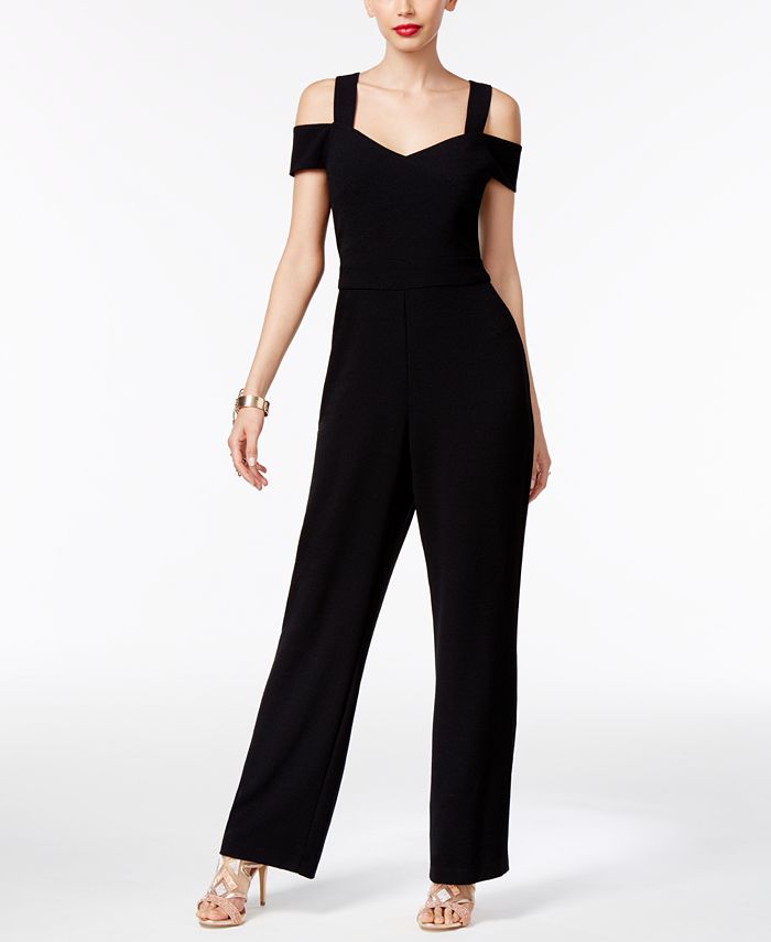 Thalia Sodi Off-The-Shoulder Jumpsuit, Created for Macy's - Macy's