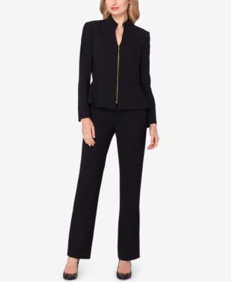 macy's black suit womens