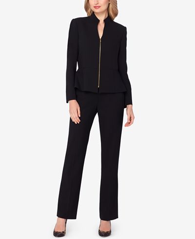 Tahari ASL Peplum Pantsuit