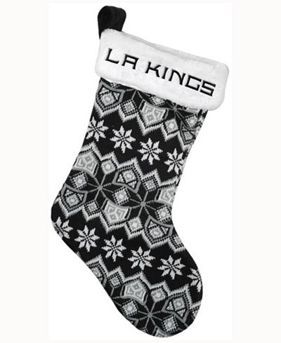 Forever Collectibles Los Angeles Kings Holiday Sweater Knit Team Stocking