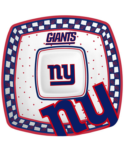 Memory Company New York Giants Gameday Ceramic Chip & Dip Plate