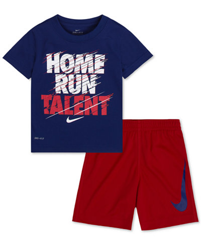 Nike 2-Pc. Home Run T-Shirt & Shorts Set, Baby Boys (0-24 months)
