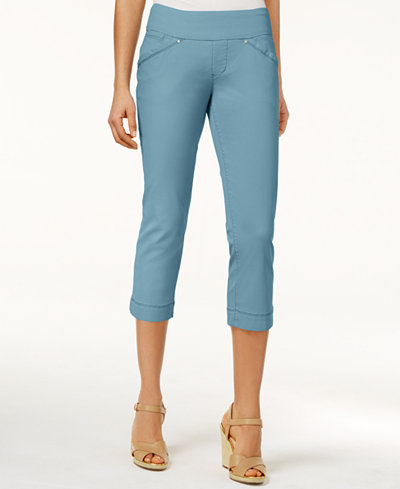 JAG Petite Marion Pull-On Skinny Colored Cropped Jeans
