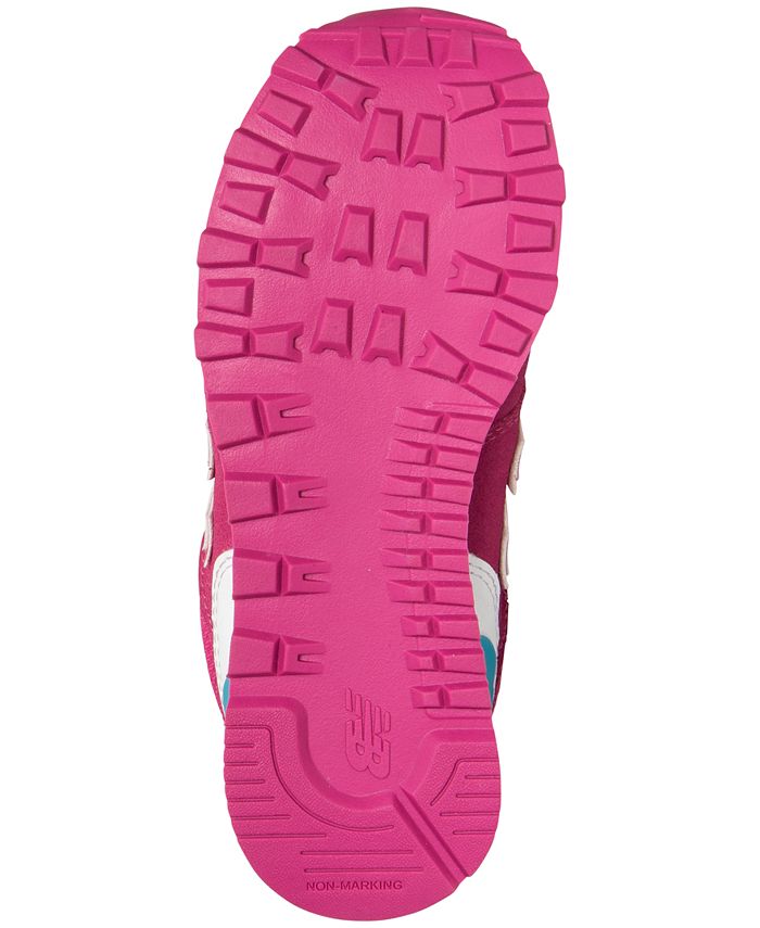 New Balance Big Girls' 574 High Visibility Casual Sneakers Macy's