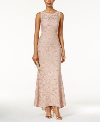 Nightway - Petite Lace Train Gown