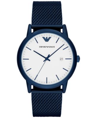 stainless steel back water resistant emporio armani