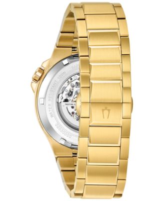 Men's Automatic Gold-Tone Stainless Steel Bracelet Watch 46mm 98A178