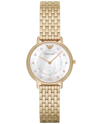 Emporio Armani - Women's Gold-Tone Stainless Steel Bracelet Watch 32mm AR11007